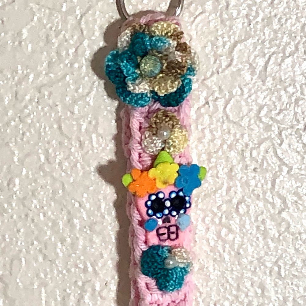 Colorful Crochet Keychain
